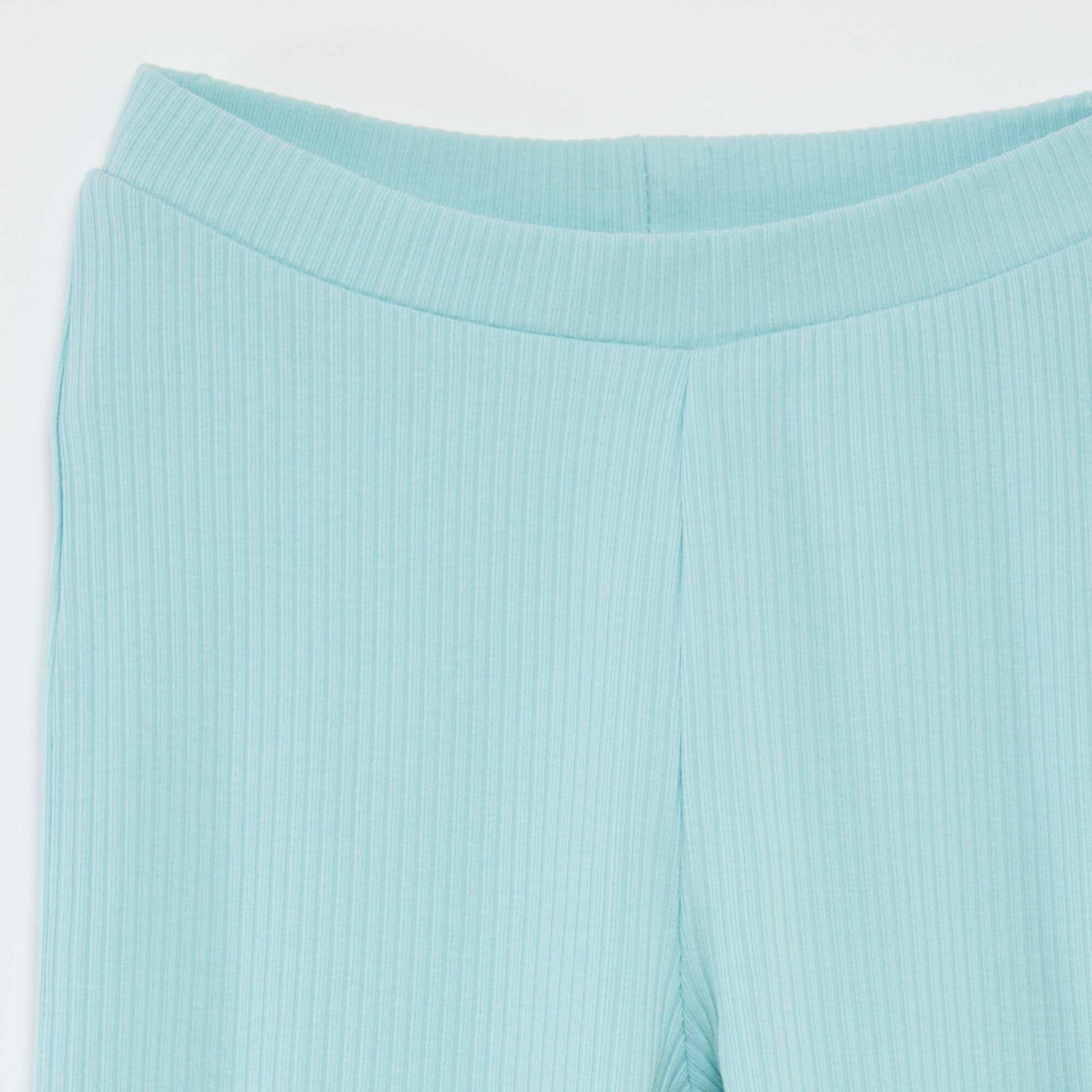 Ribbed leggings BLUE