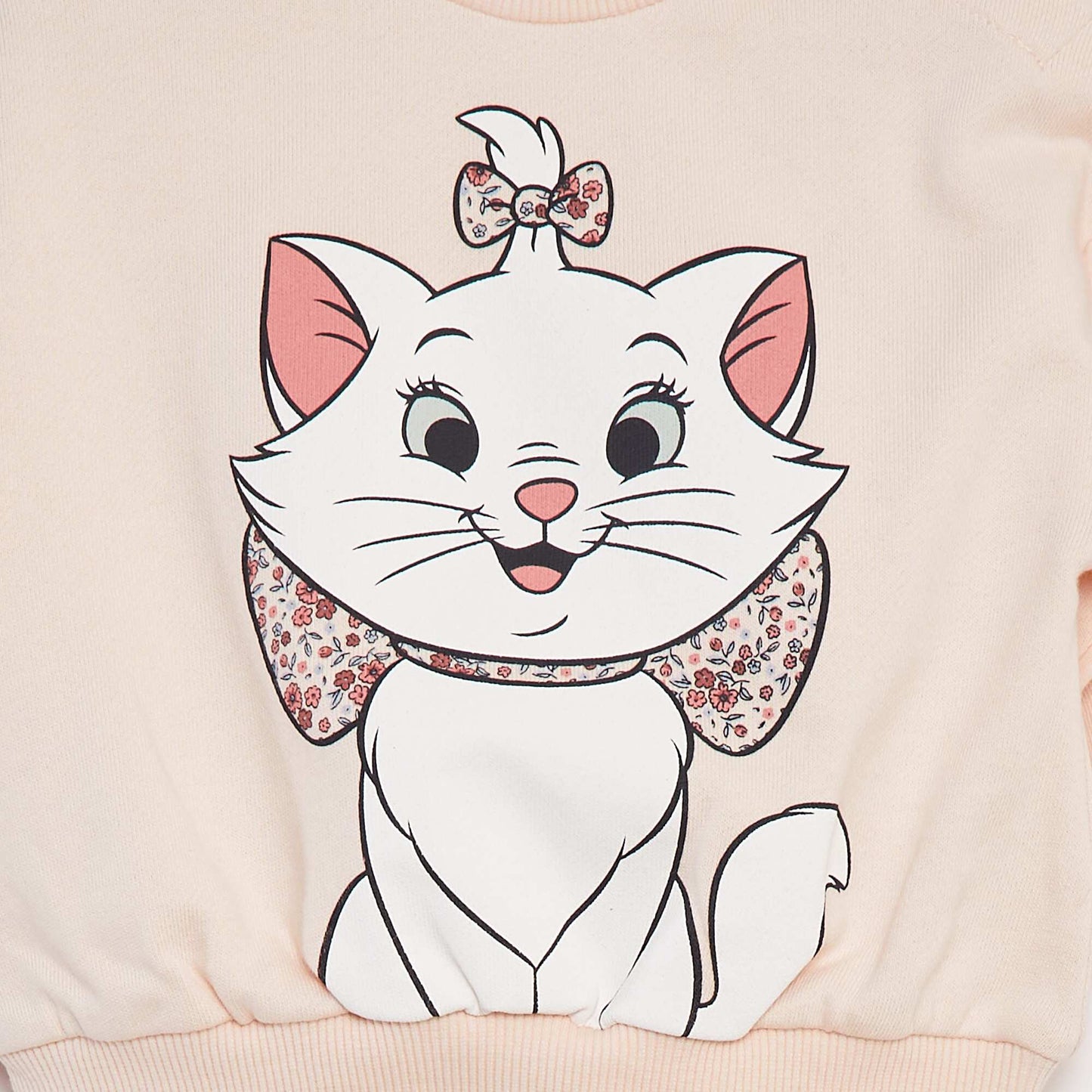 Disney Marie sweatshirt with ruffles on the sleeves PINK