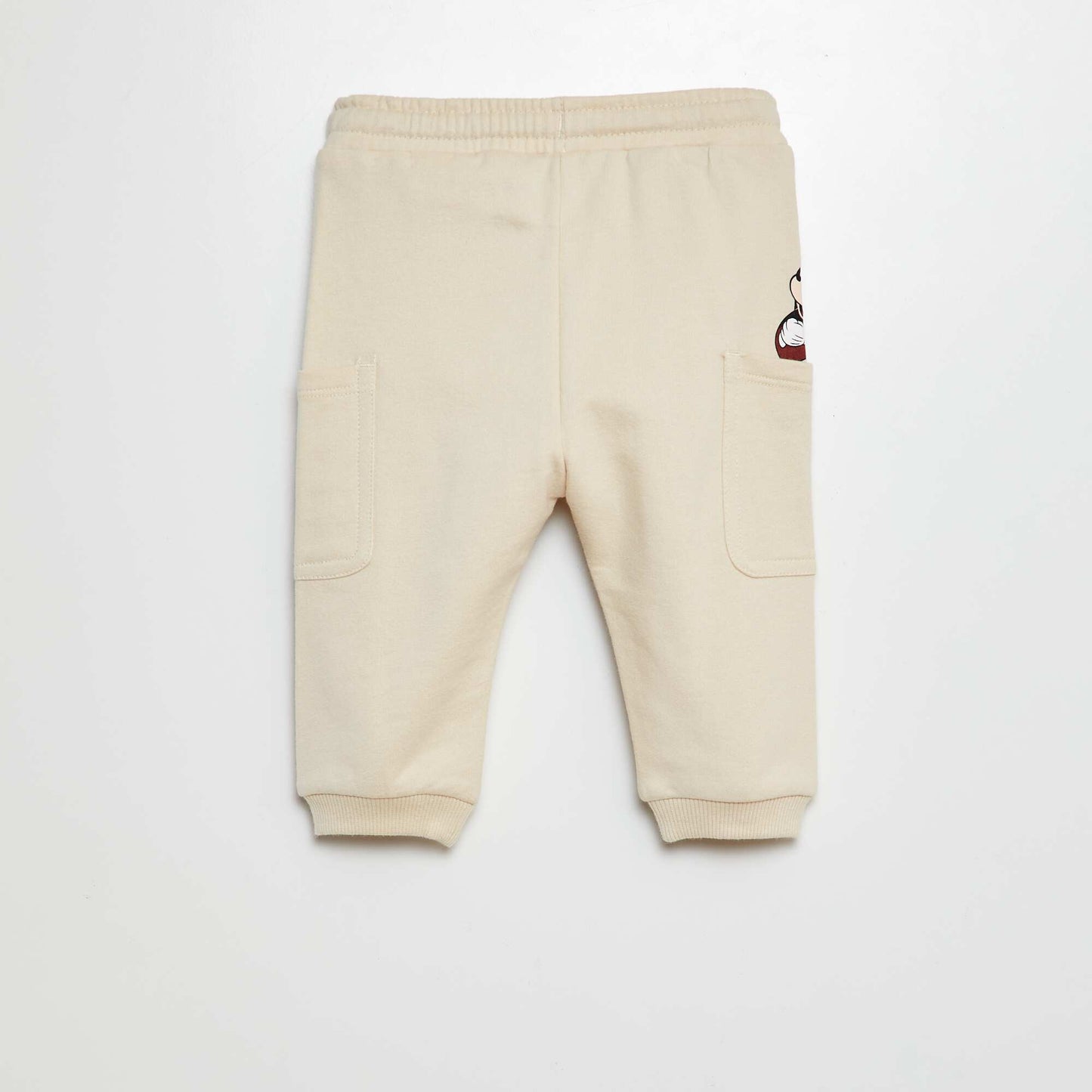 'Disney' French terry joggers BEIGE