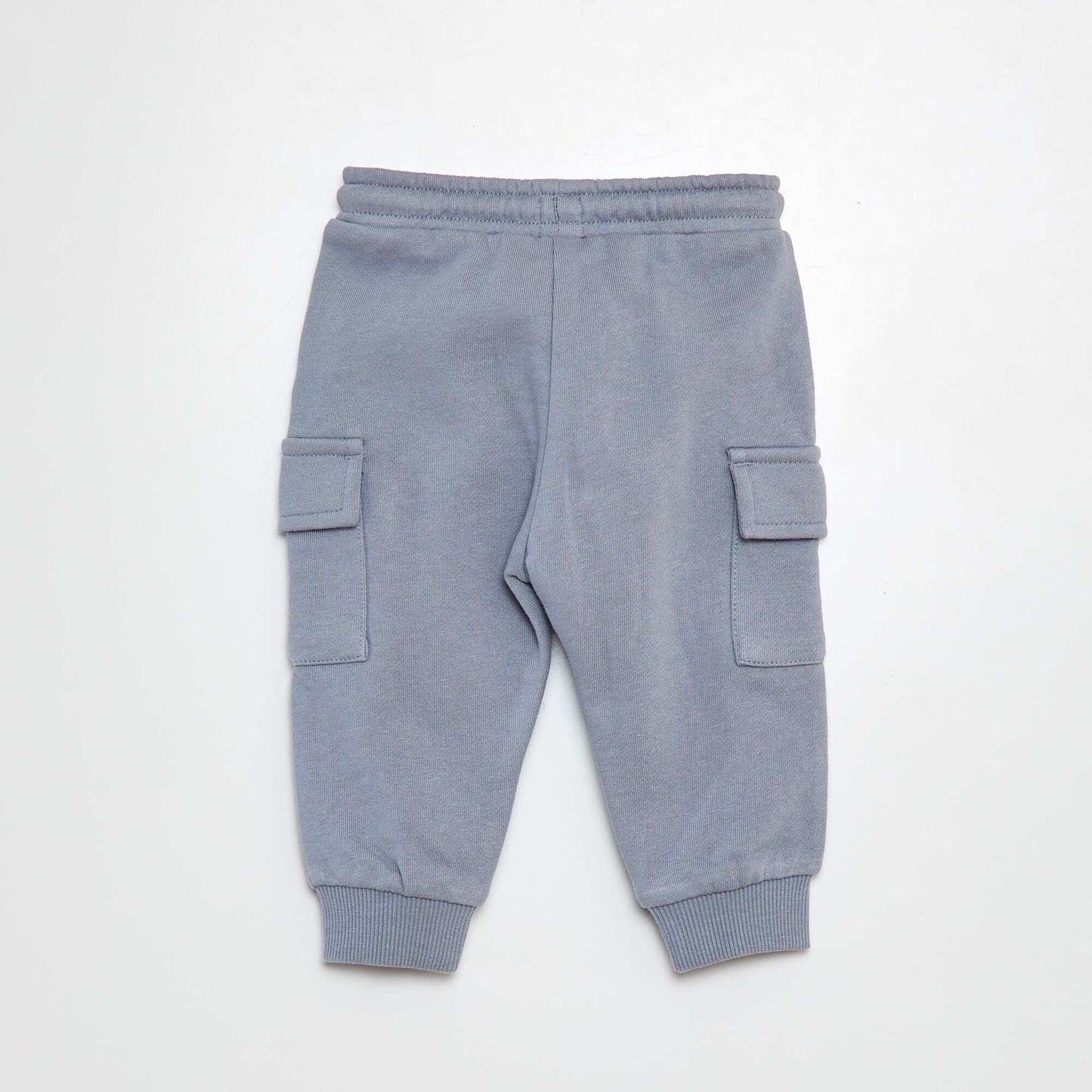 Plain joggers with flap pockets BLUE