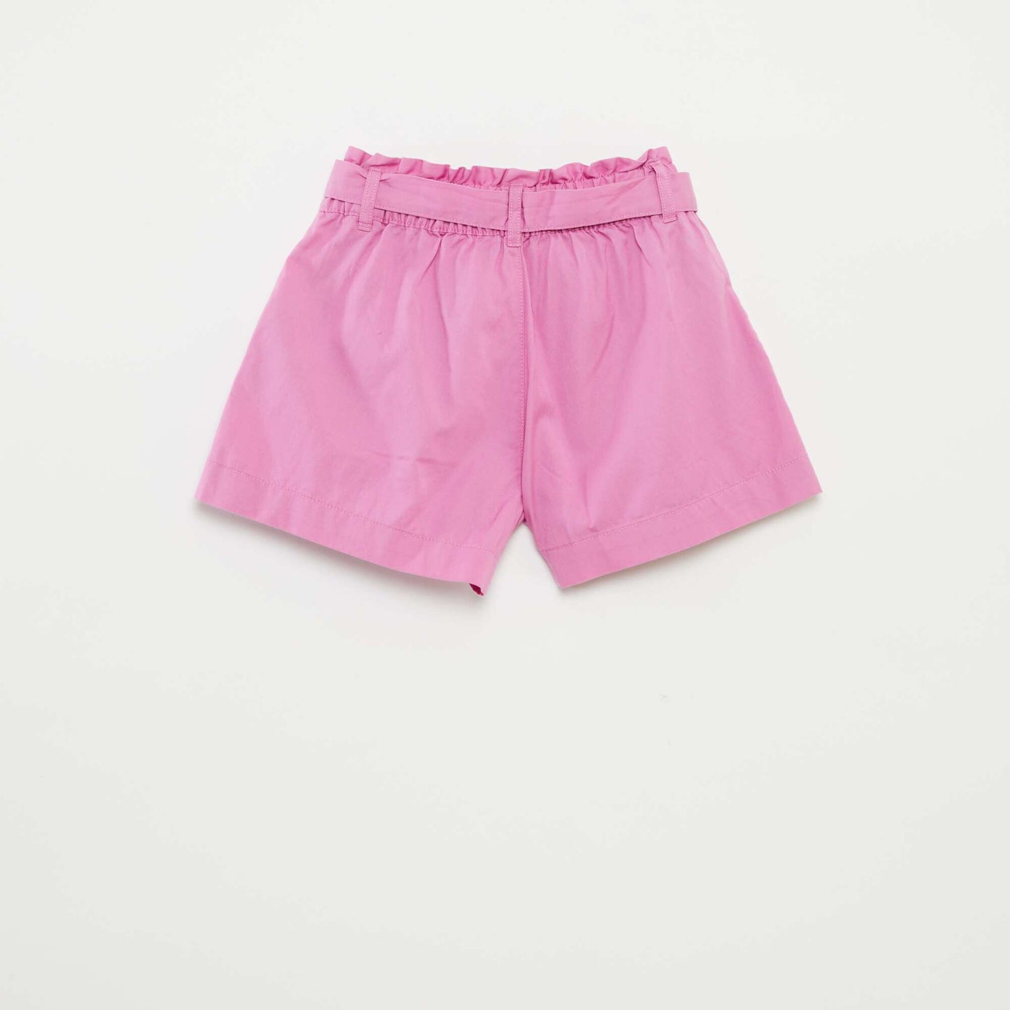 Paperbag shorts with belt PINK