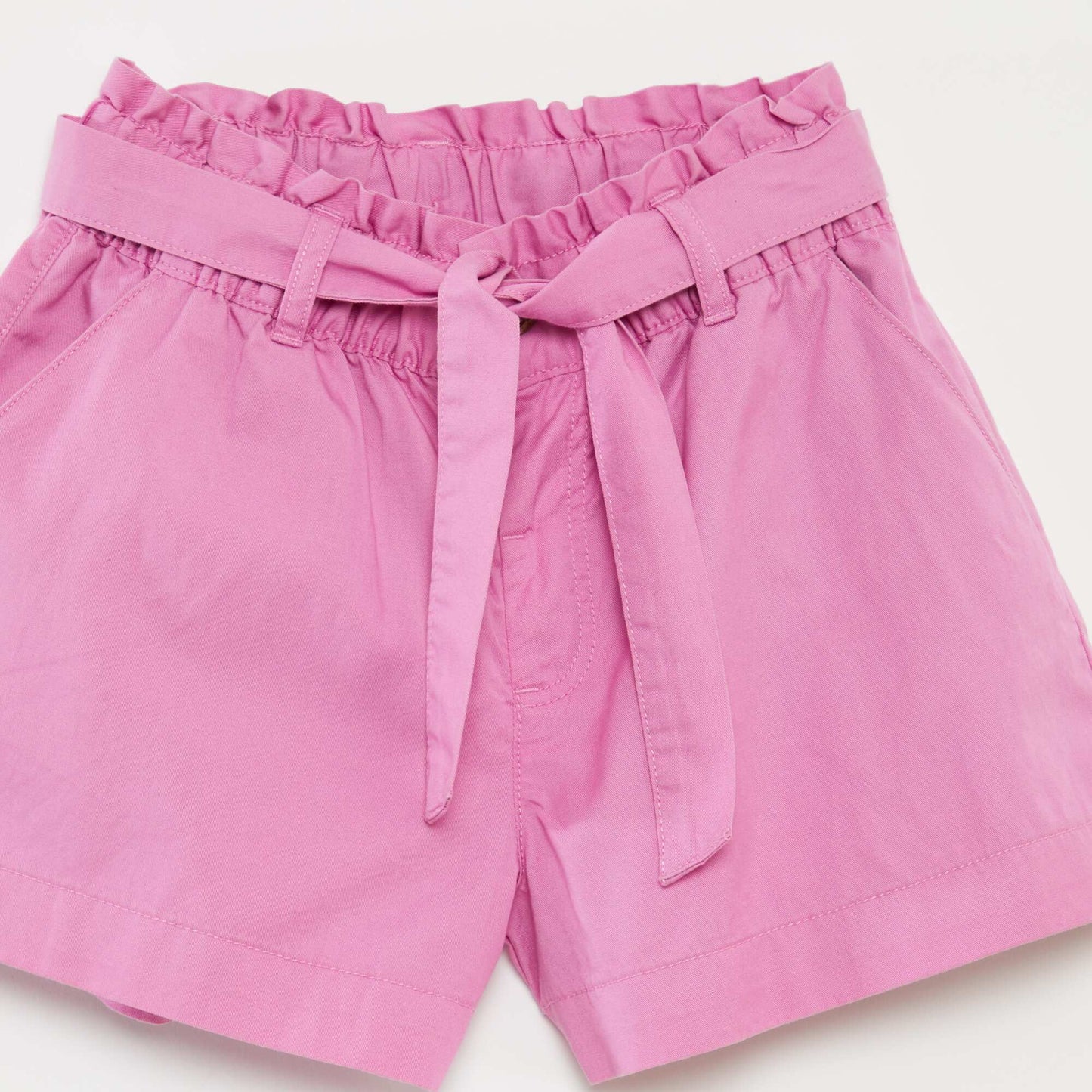 Paperbag shorts with belt PINK