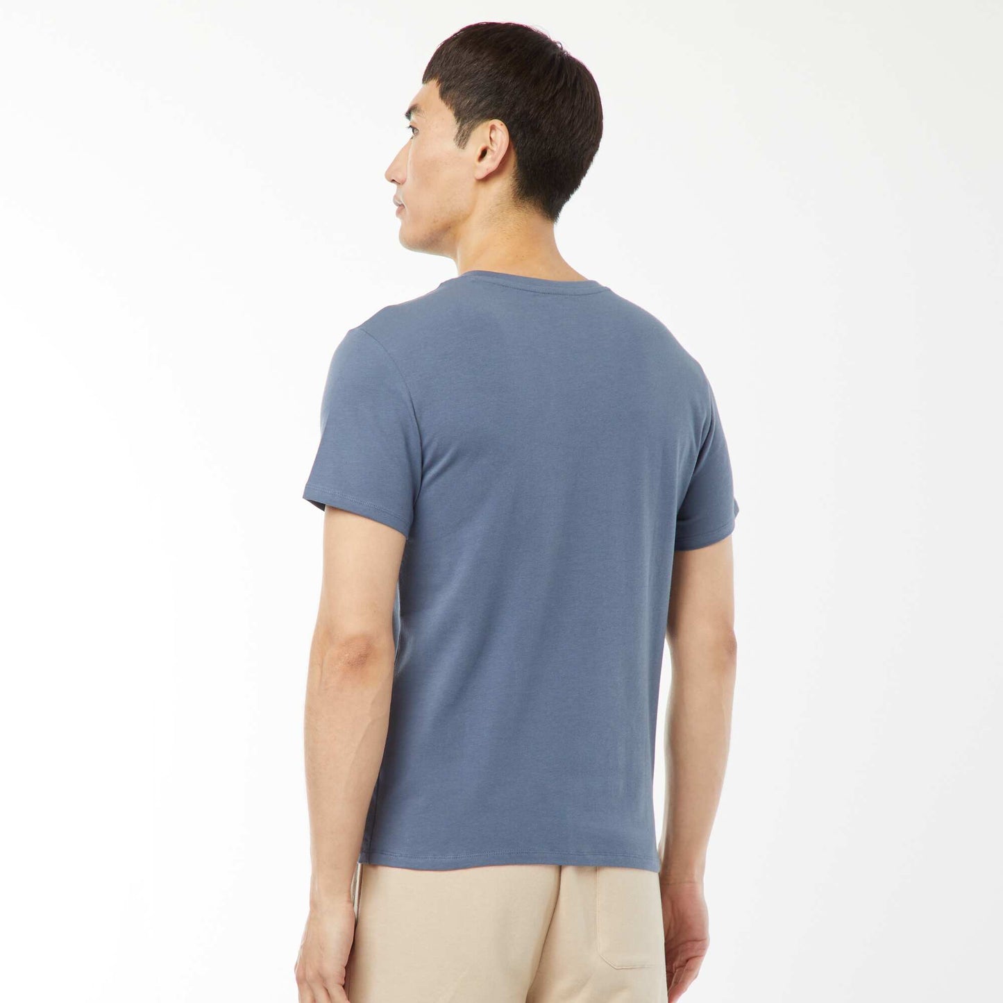 Stretch regular T-shirt BLUE