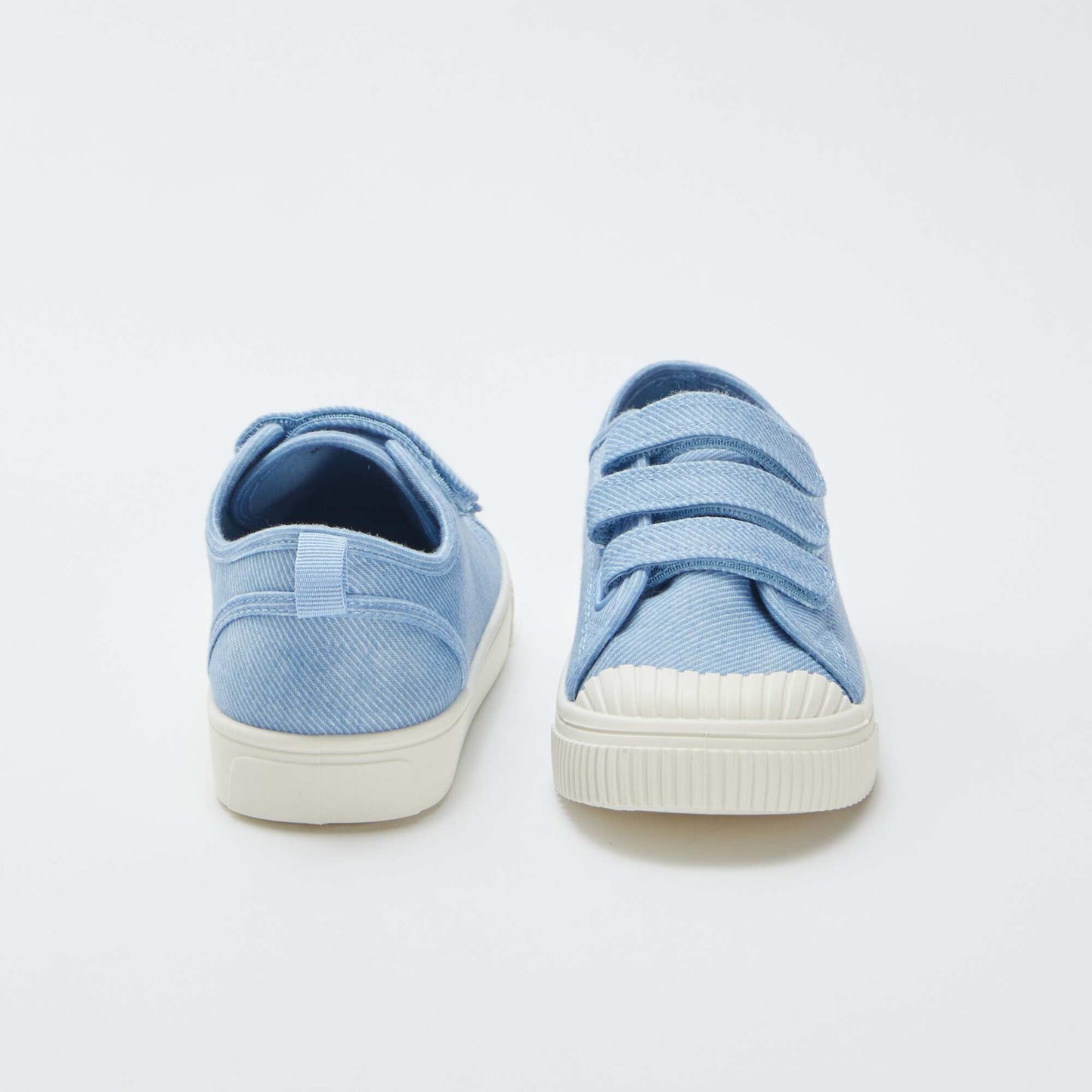 Canvas trainers with Velcro BLUE