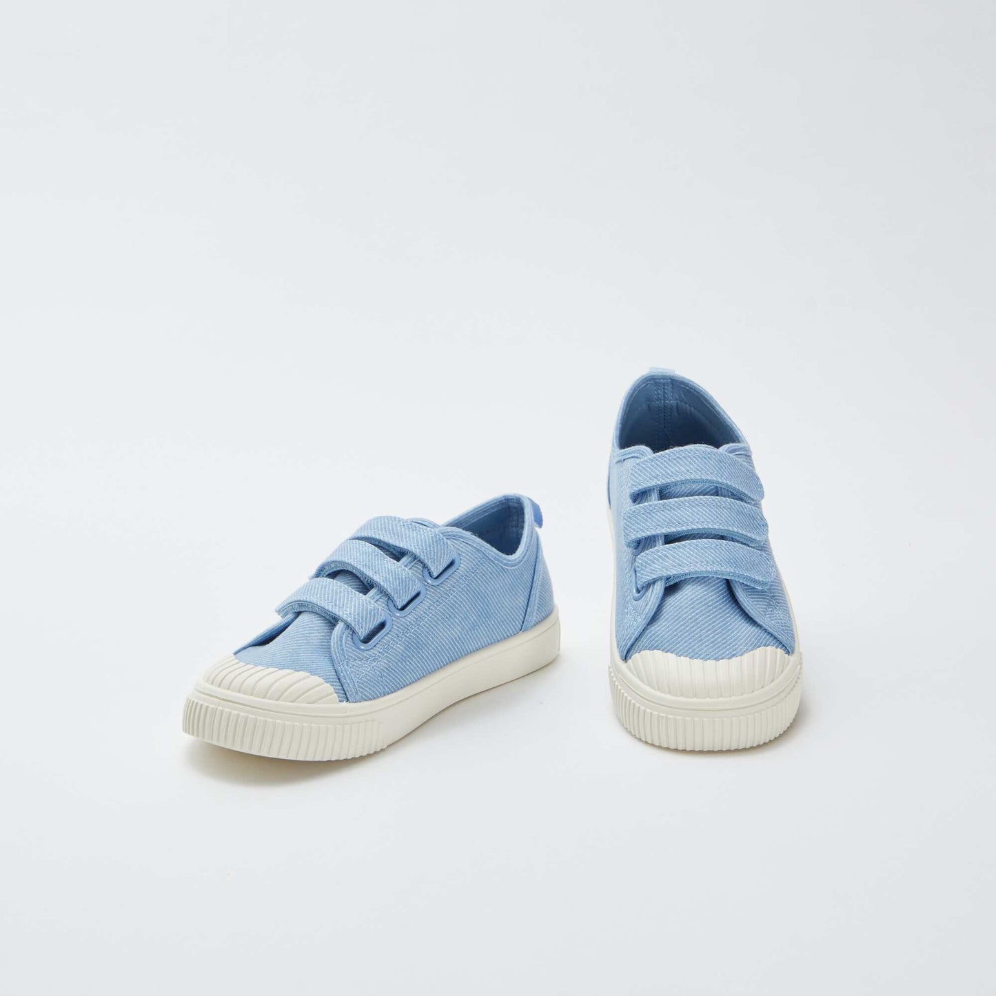 Canvas trainers with Velcro BLUE