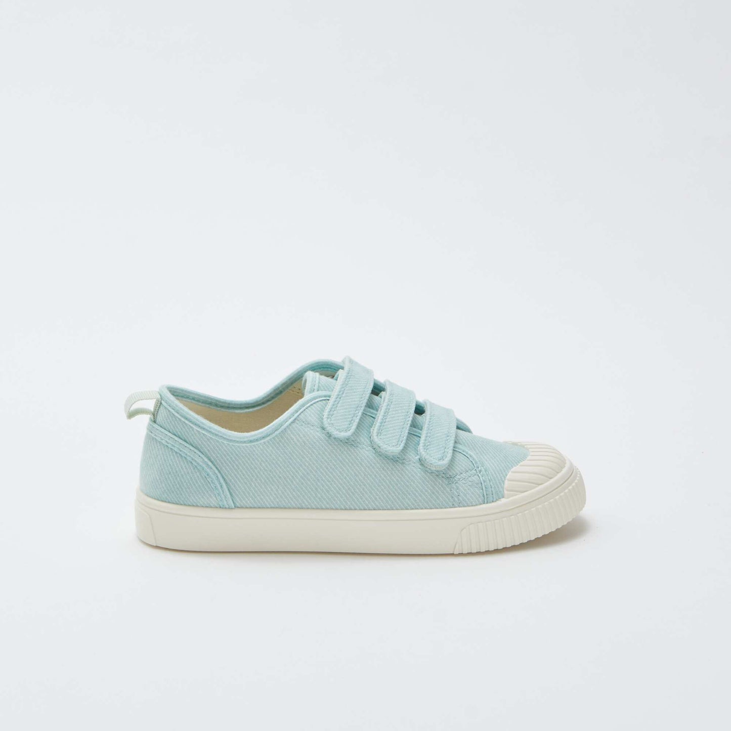 Canvas trainers with Velcro GREEN