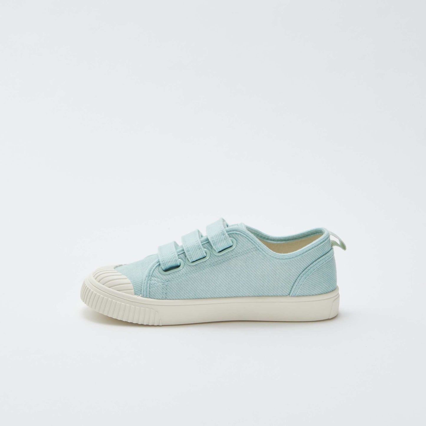 Canvas trainers with Velcro GREEN