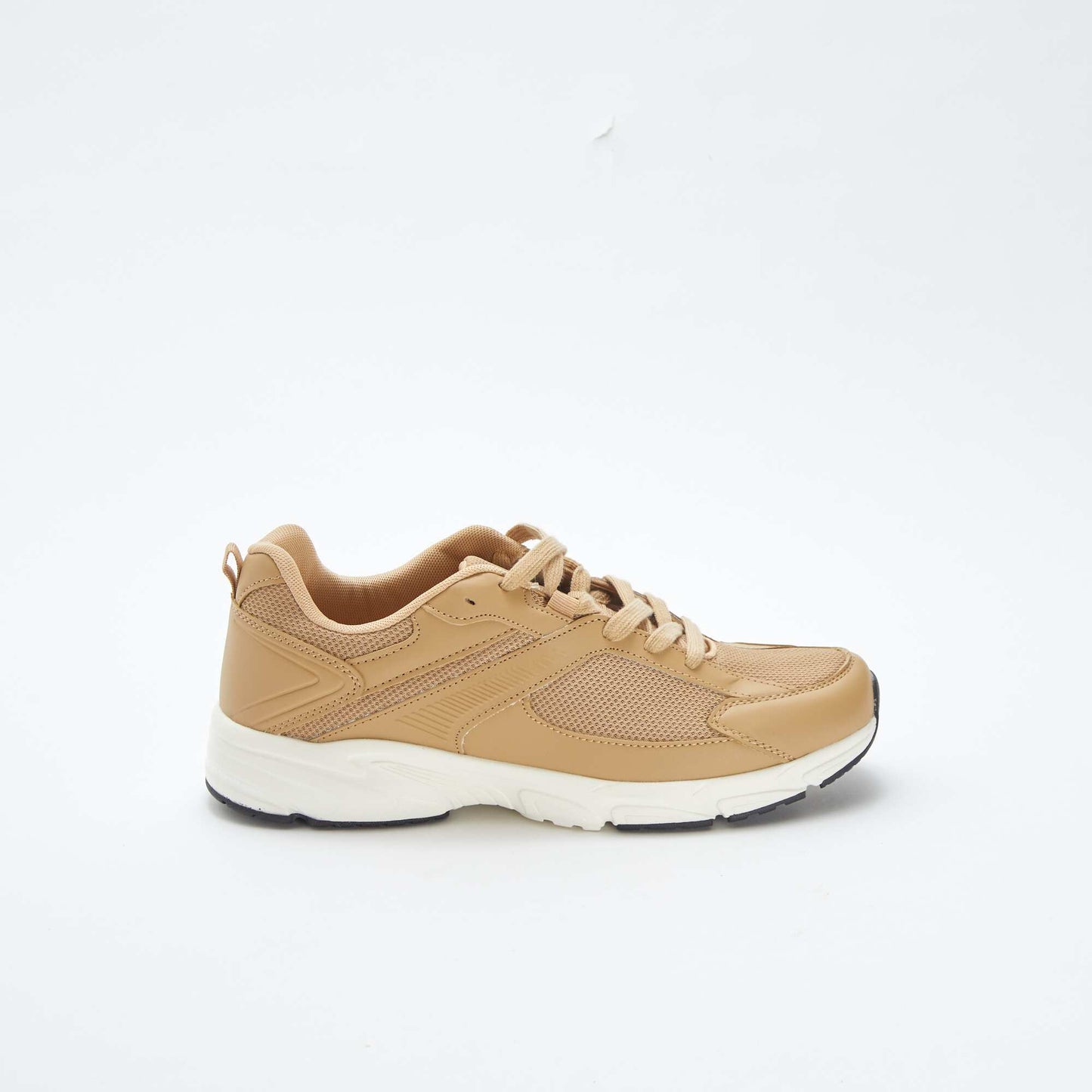 Mesh running trainers BEIGE