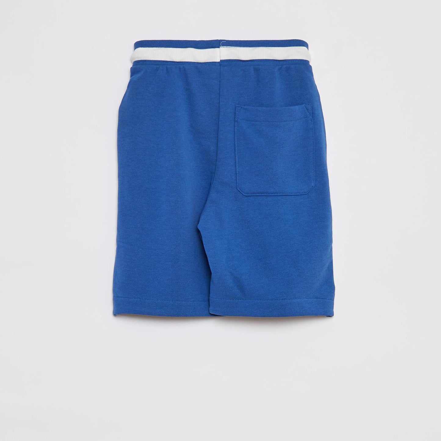 Sports shorts with contrasting waistband BLUE