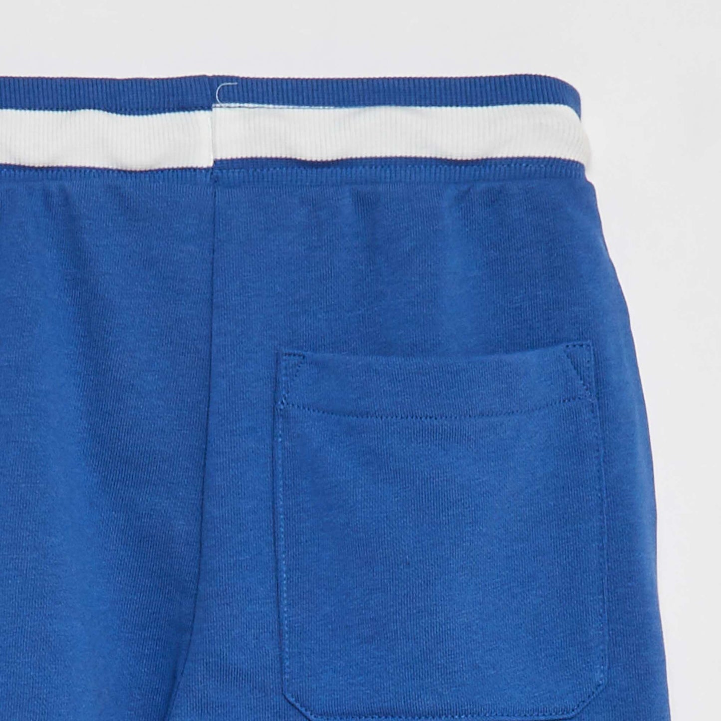 Sports shorts with contrasting waistband BLUE