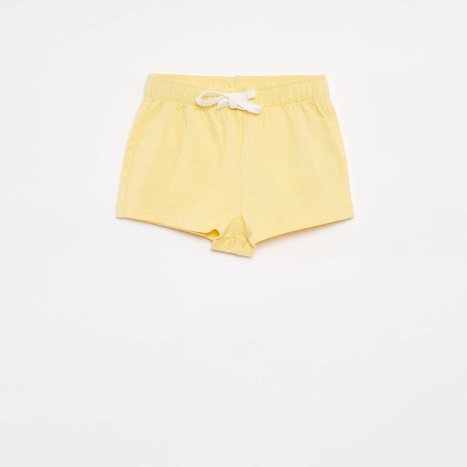 Pack of 2 pairs of jersey shorts - Two-piece WHITE