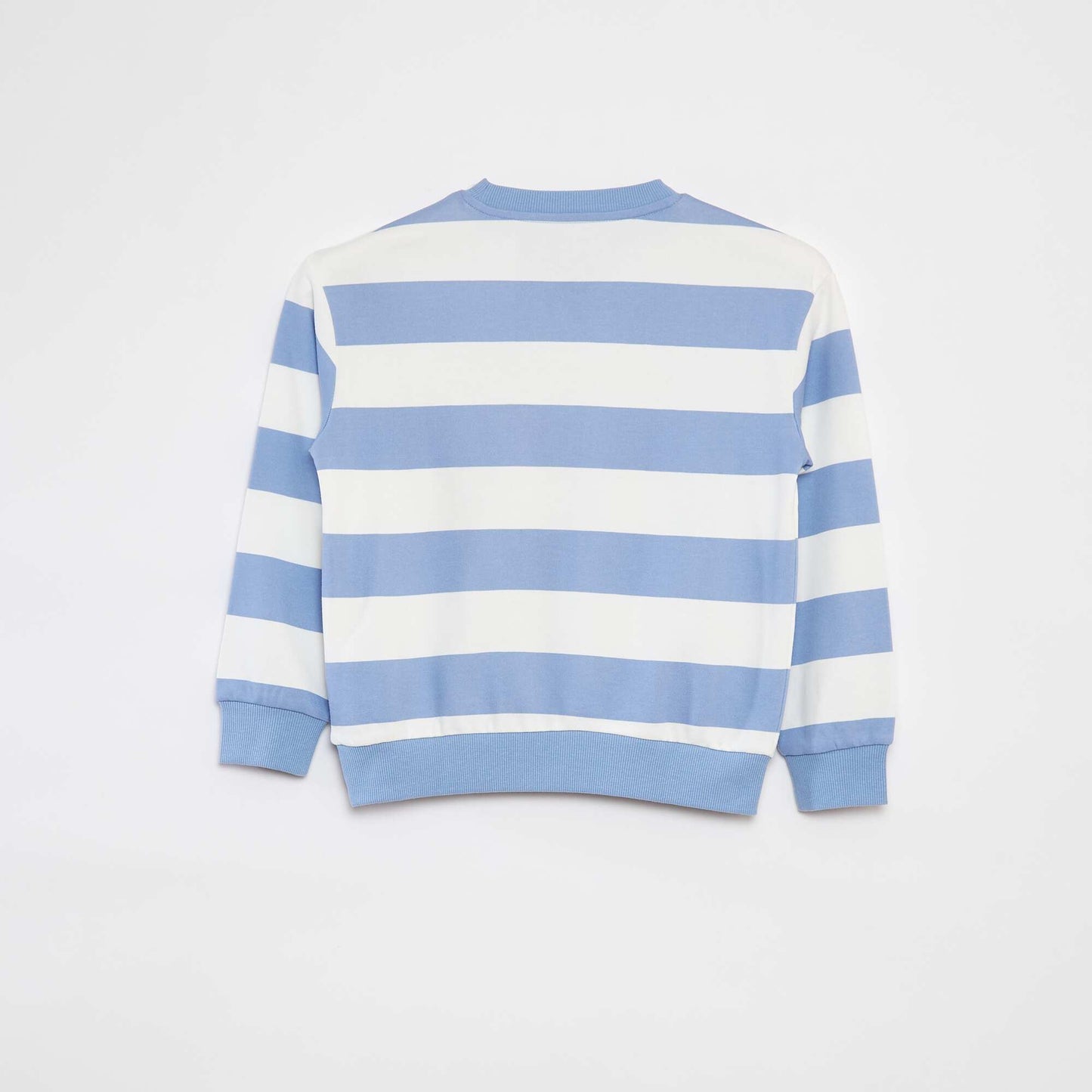 Long-sleeved printed loose-fit sweatshirt BLUE
