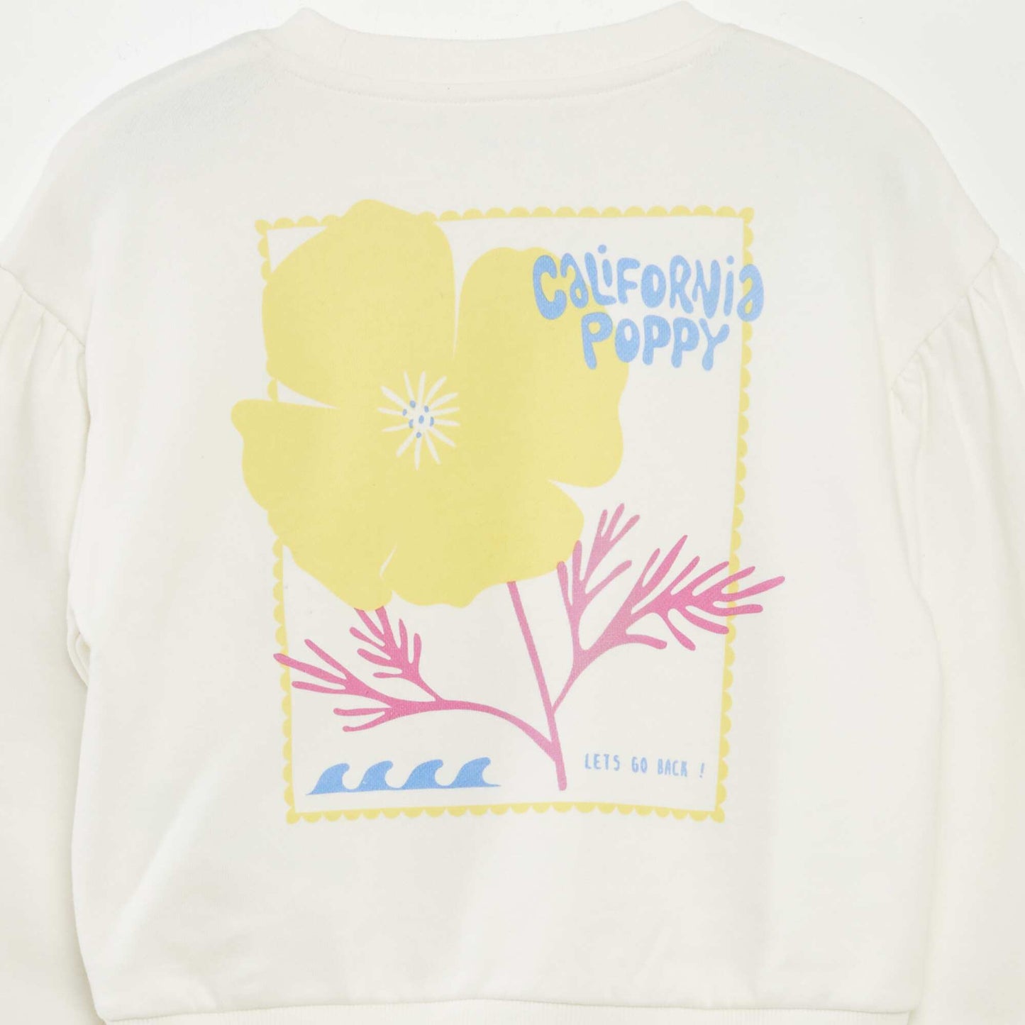 Sweatshirt with embroidery on the chest WHITE