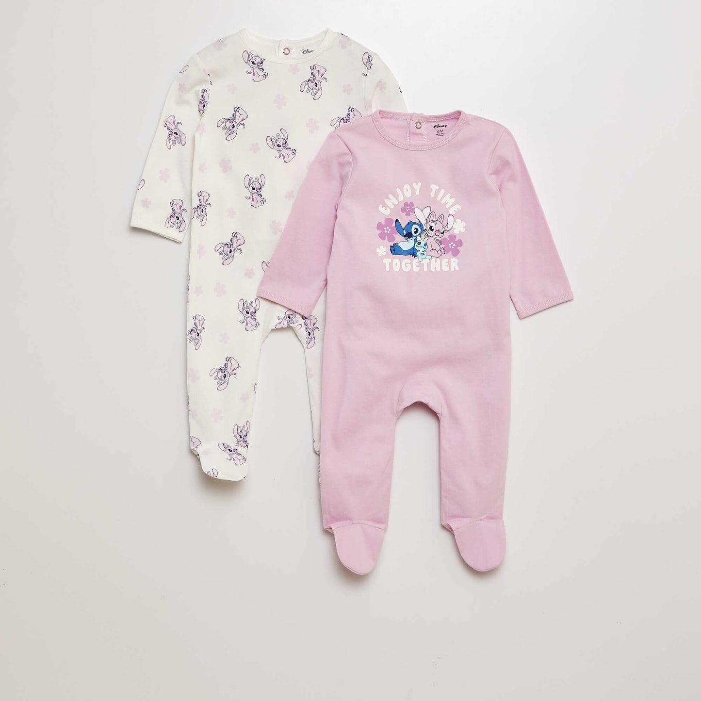 Pack of 2 Disney' 'Stitch' sleepsuits - 2-piece set PINK