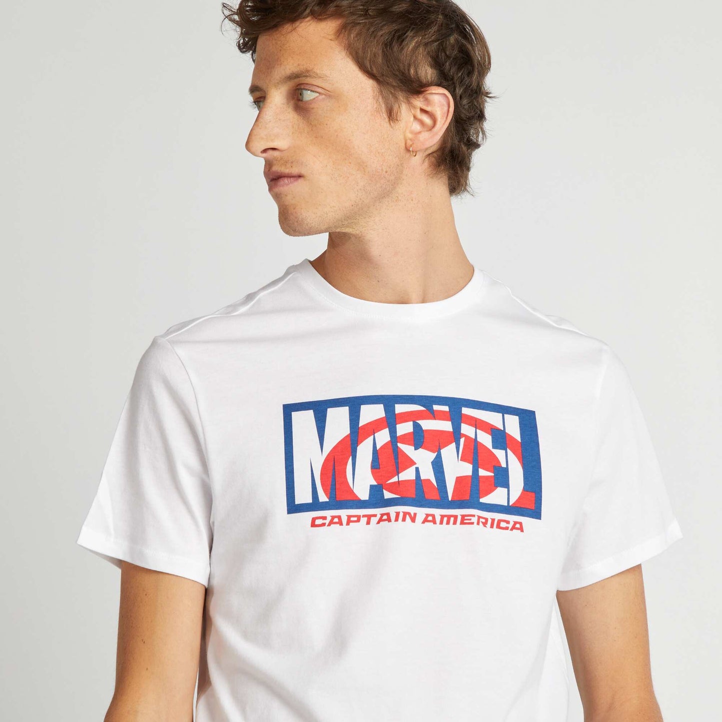 'Marvel' printed T-shirt WHITE