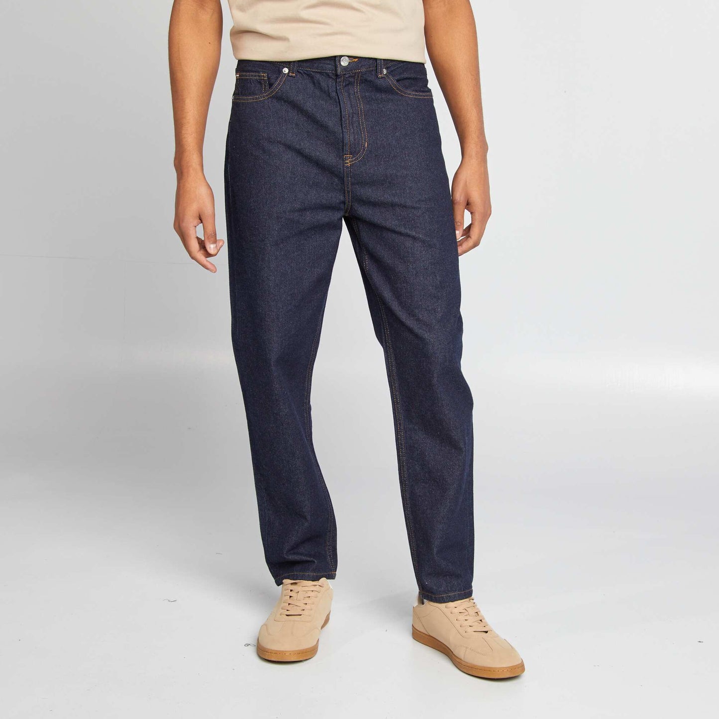 Slim-fit 5-pocket tapered jeans BLUE