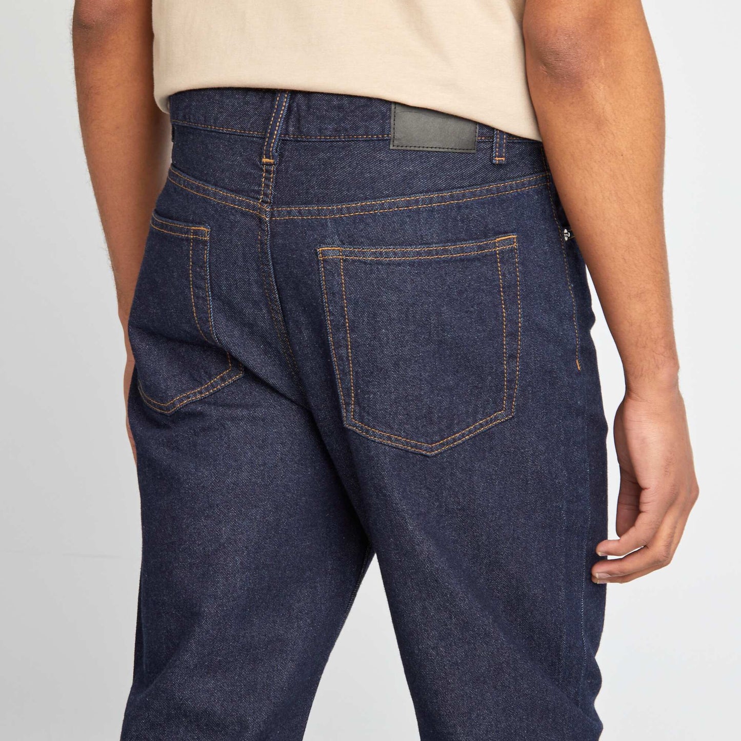 Slim-fit 5-pocket tapered jeans BLUE