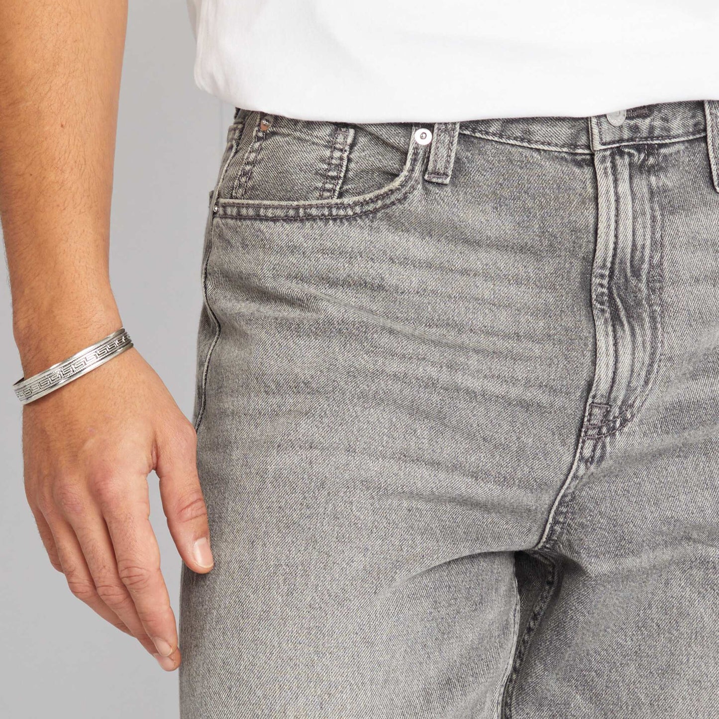 5-pocket regular-fit jeans GREY