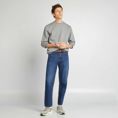 Relaxed fit jeans with hemp content BLUE