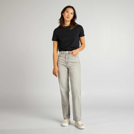 Regular-fit/straight-leg jeans GREY