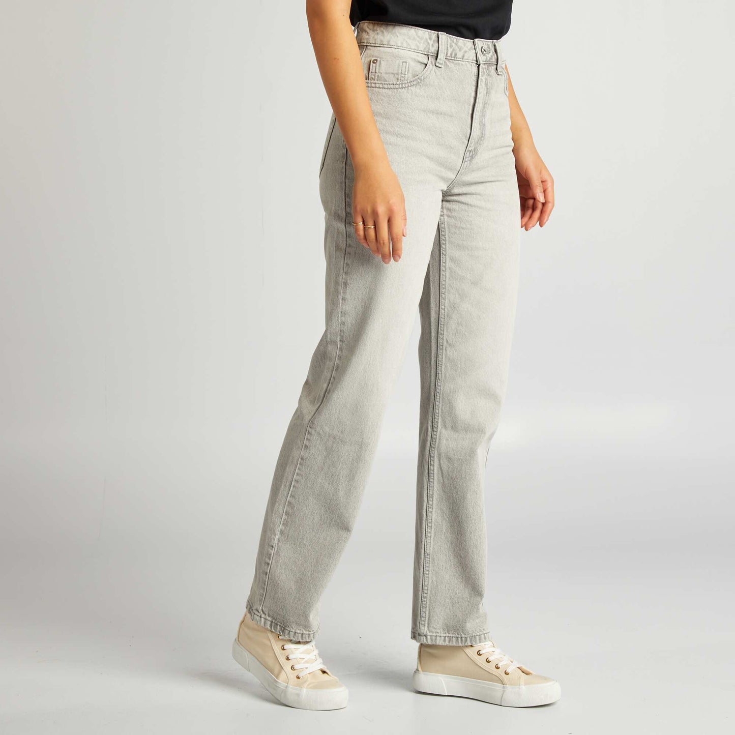 Regular-fit/straight-leg jeans GREY