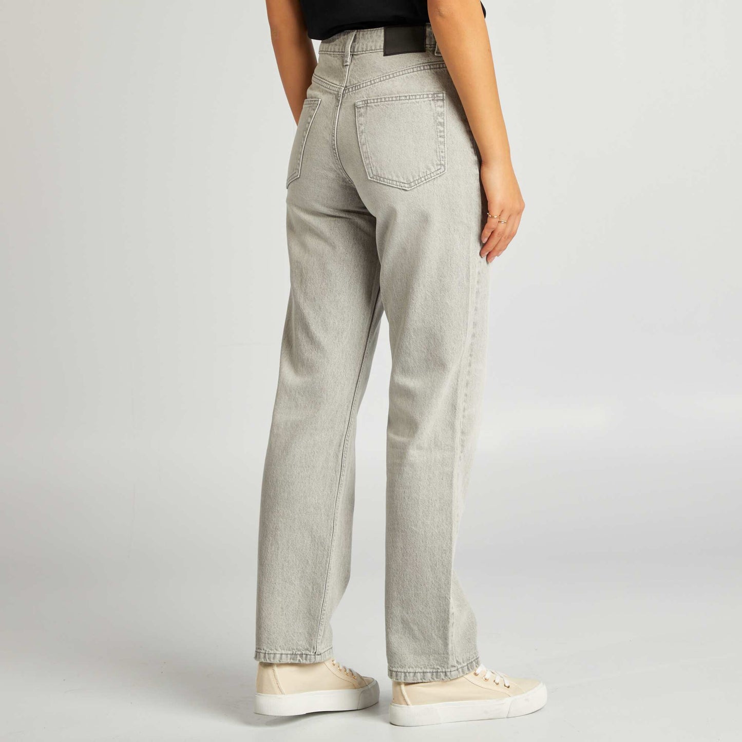 Regular-fit/straight-leg jeans GREY