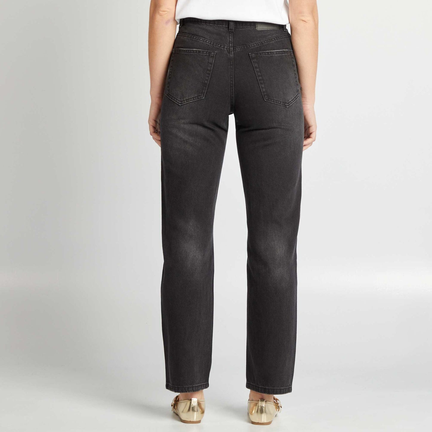 Regular-fit/straight-leg jeans GREY