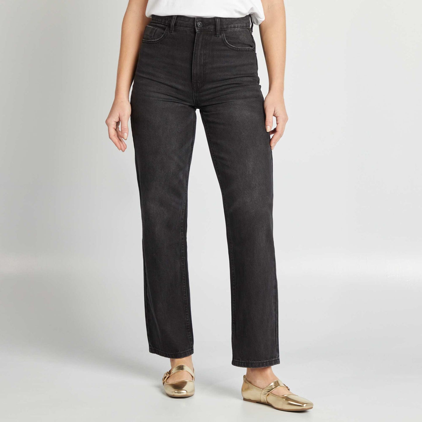 Regular-fit/straight-leg jeans GREY