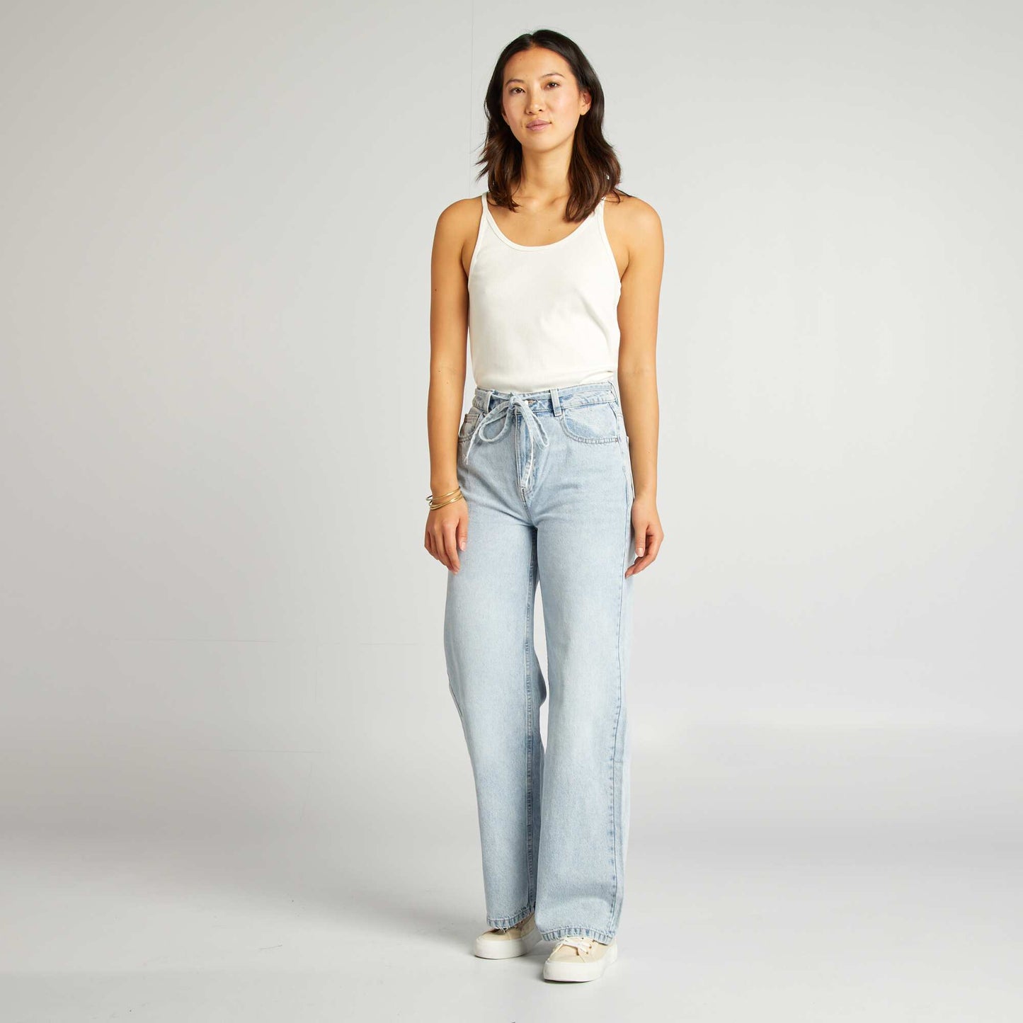 High-rise wide-leg jeans BLUE