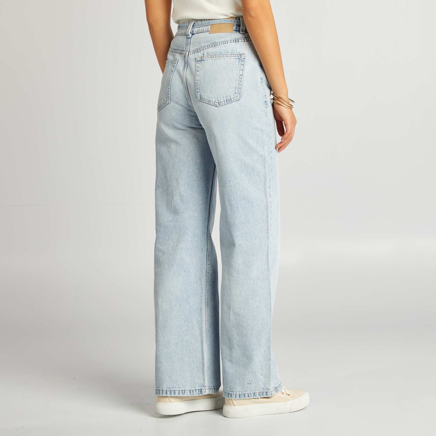 High-rise wide-leg jeans BLUE