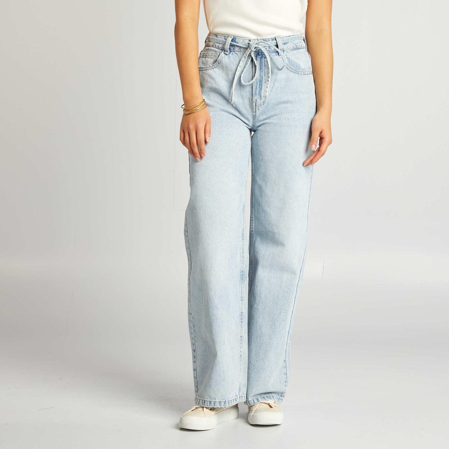 High-rise wide-leg jeans BLUE