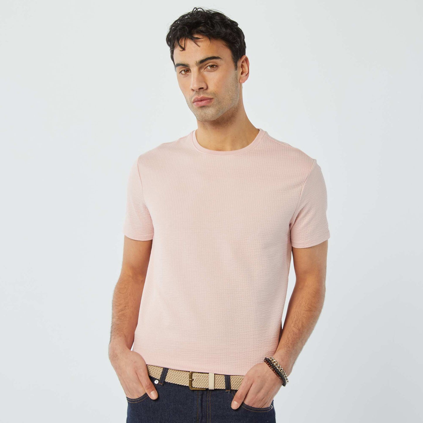 Seersucker T-shirt PINK