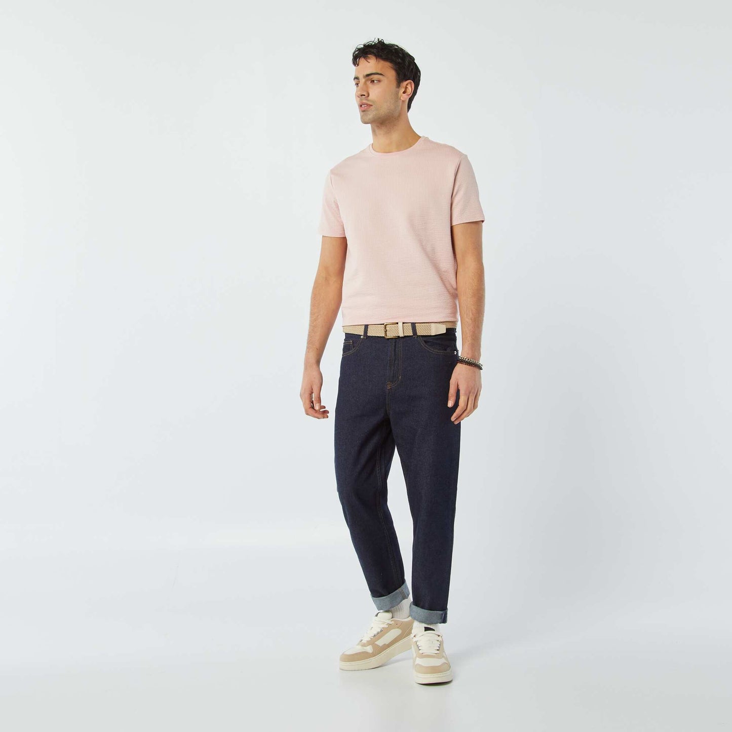 Seersucker T-shirt PINK