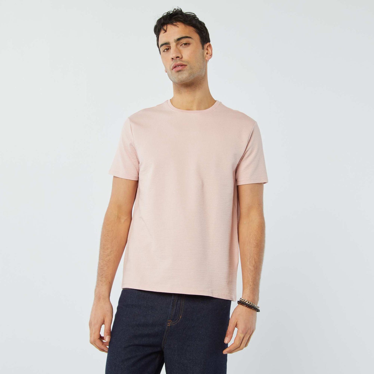 Seersucker T-shirt PINK