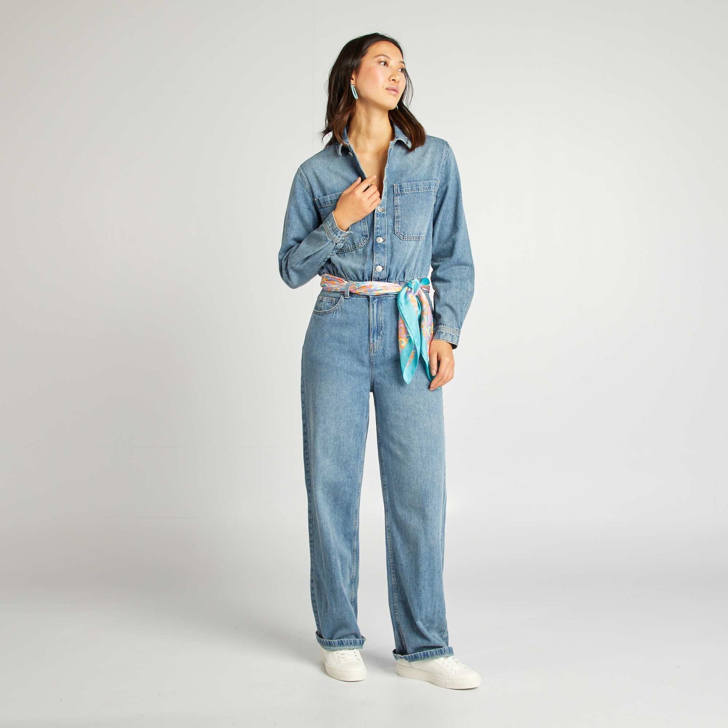 Denim jumpsuit BLUE