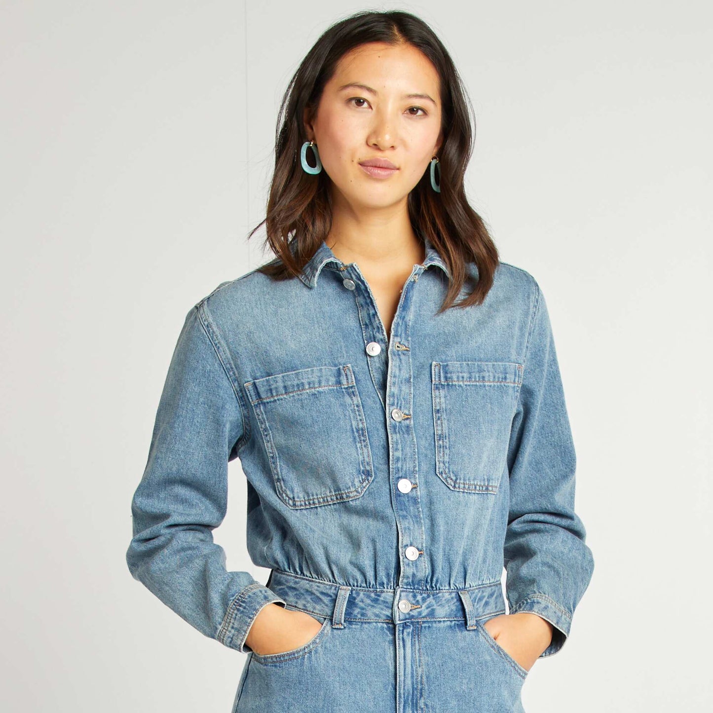 Denim jumpsuit BLUE