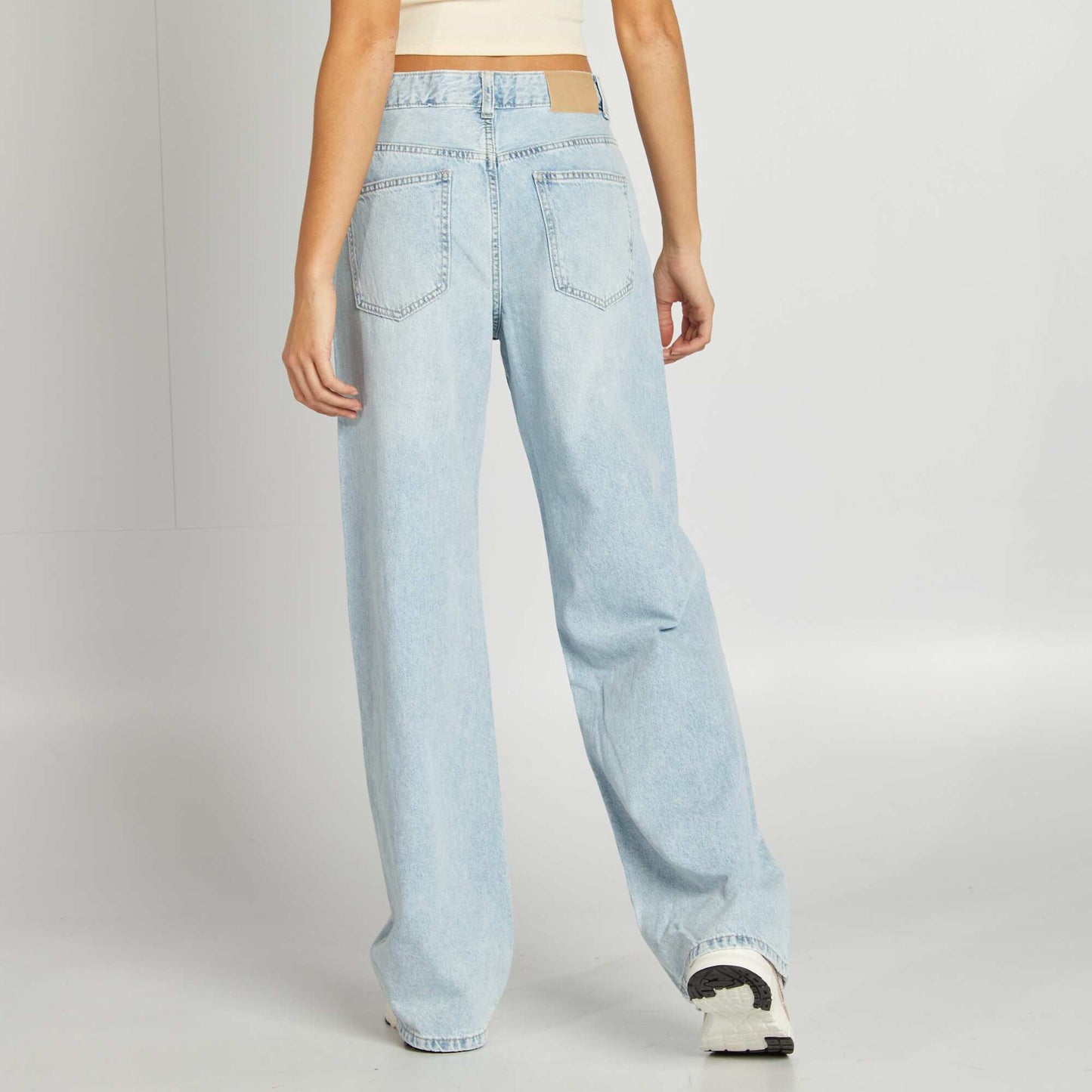 Low-rise baggy trousers BLUE