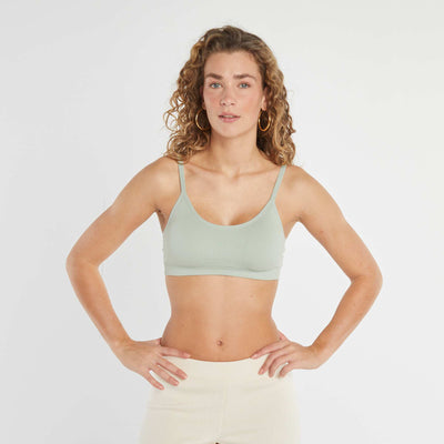 عبوة من 2 حمالات صدرية مضلعة باللون الأزرق