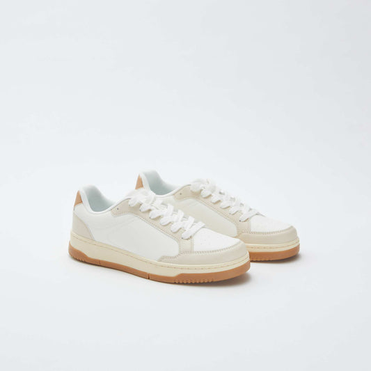 Low-top trainers WHITE