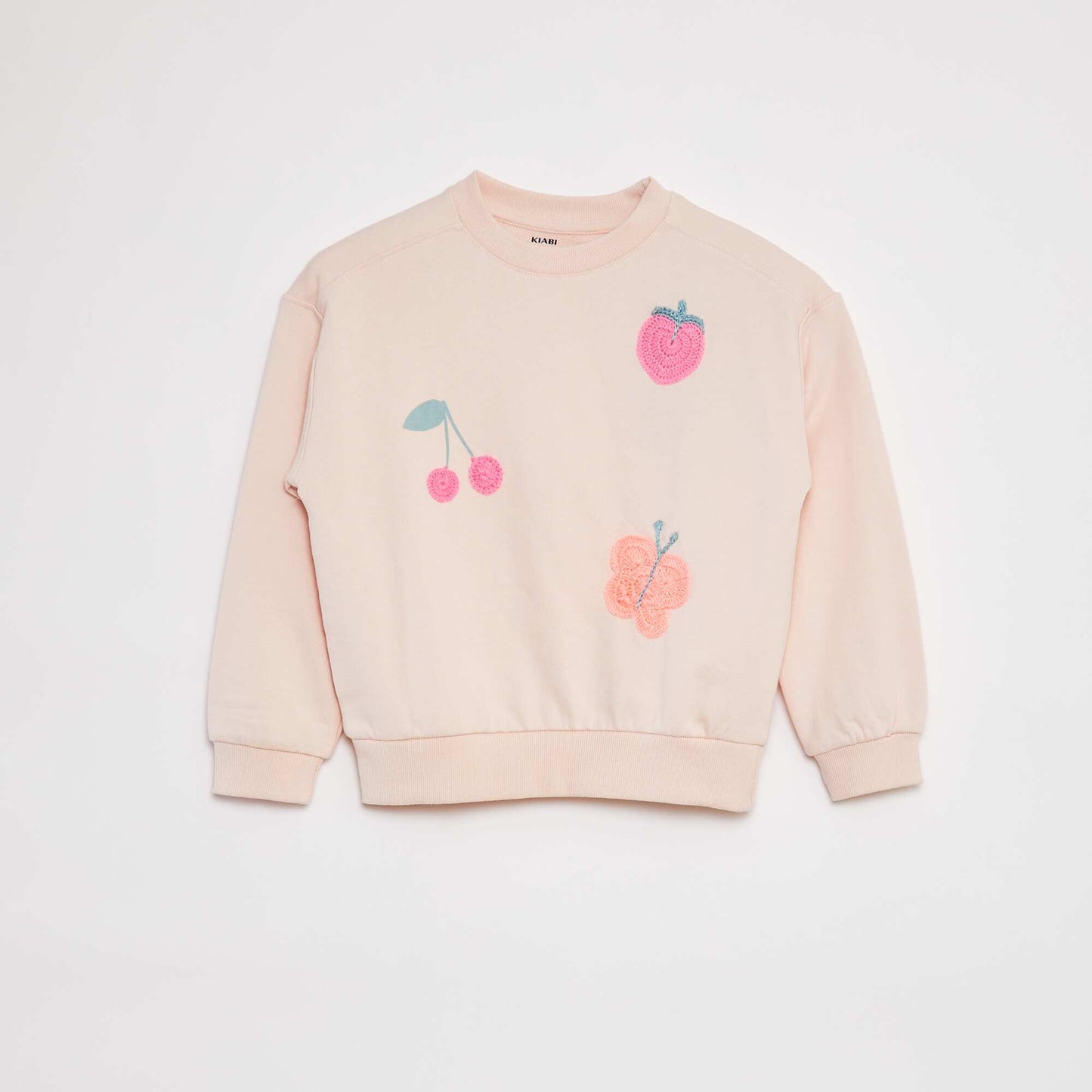 Long-sleeved sweatshirt with print PINK