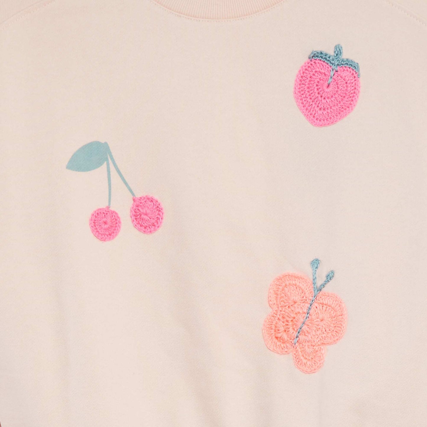 Long-sleeved sweatshirt with print PINK