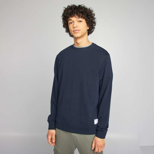 Plain basic sweatshirt BLUE