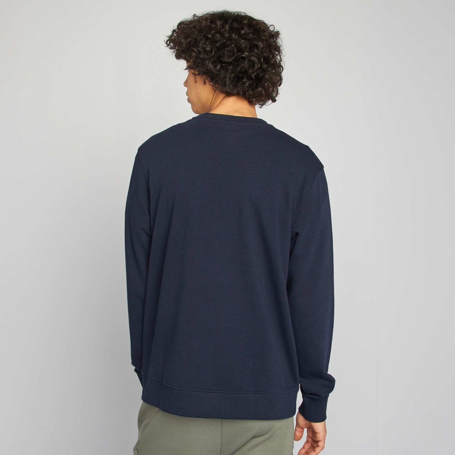 Plain basic sweatshirt BLUE