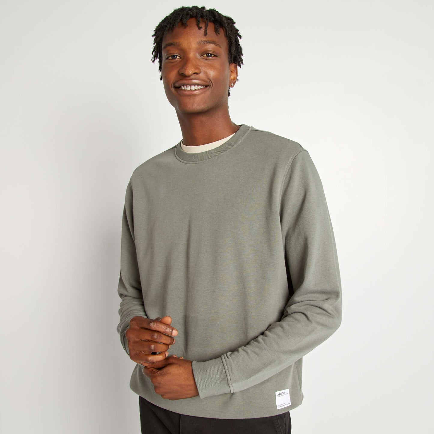 Plain basic sweatshirt GREEN