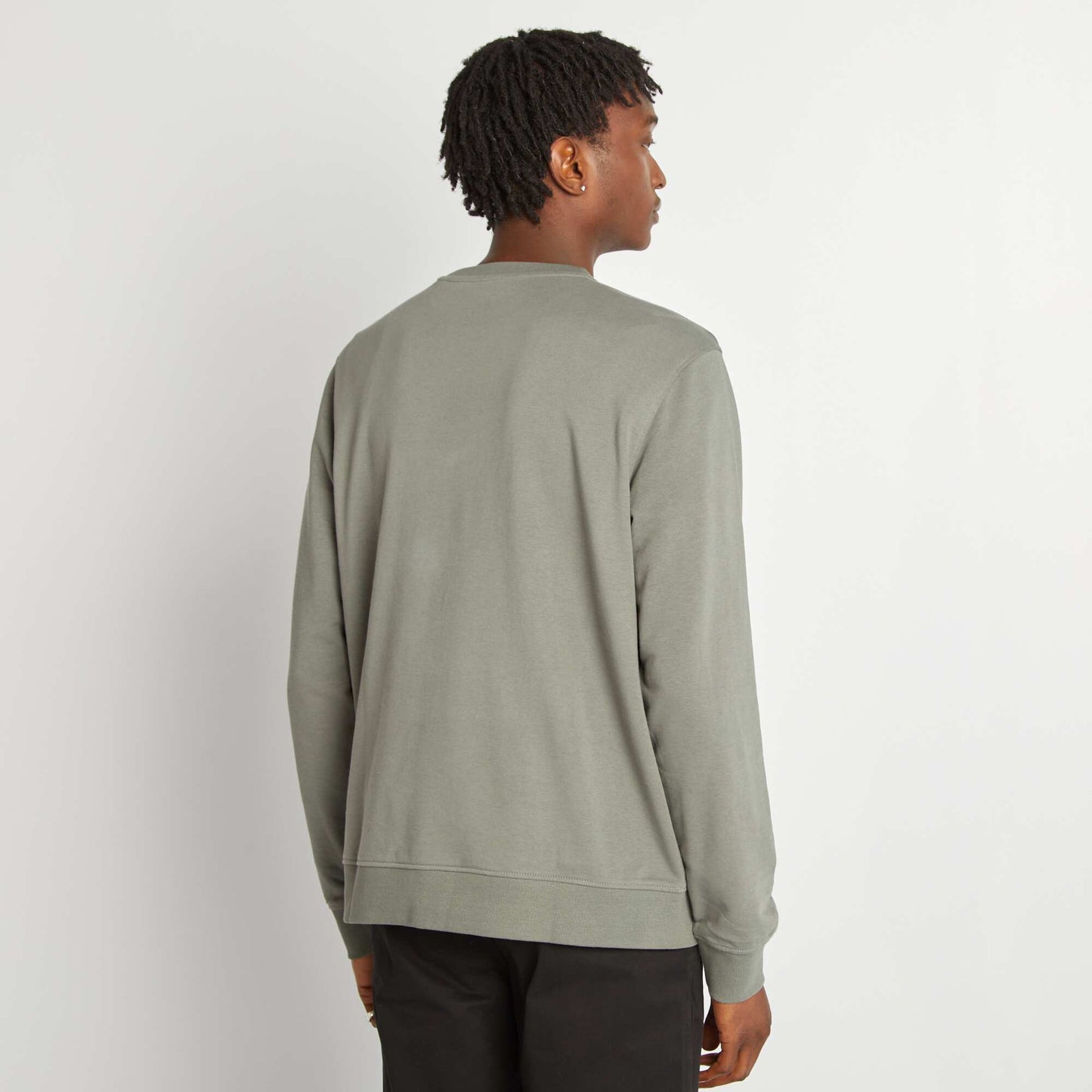 Plain basic sweatshirt GREEN