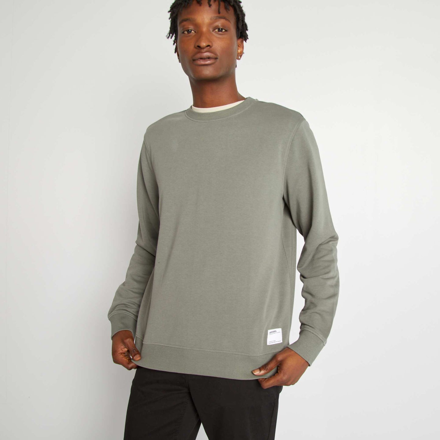 Plain basic sweatshirt GREEN