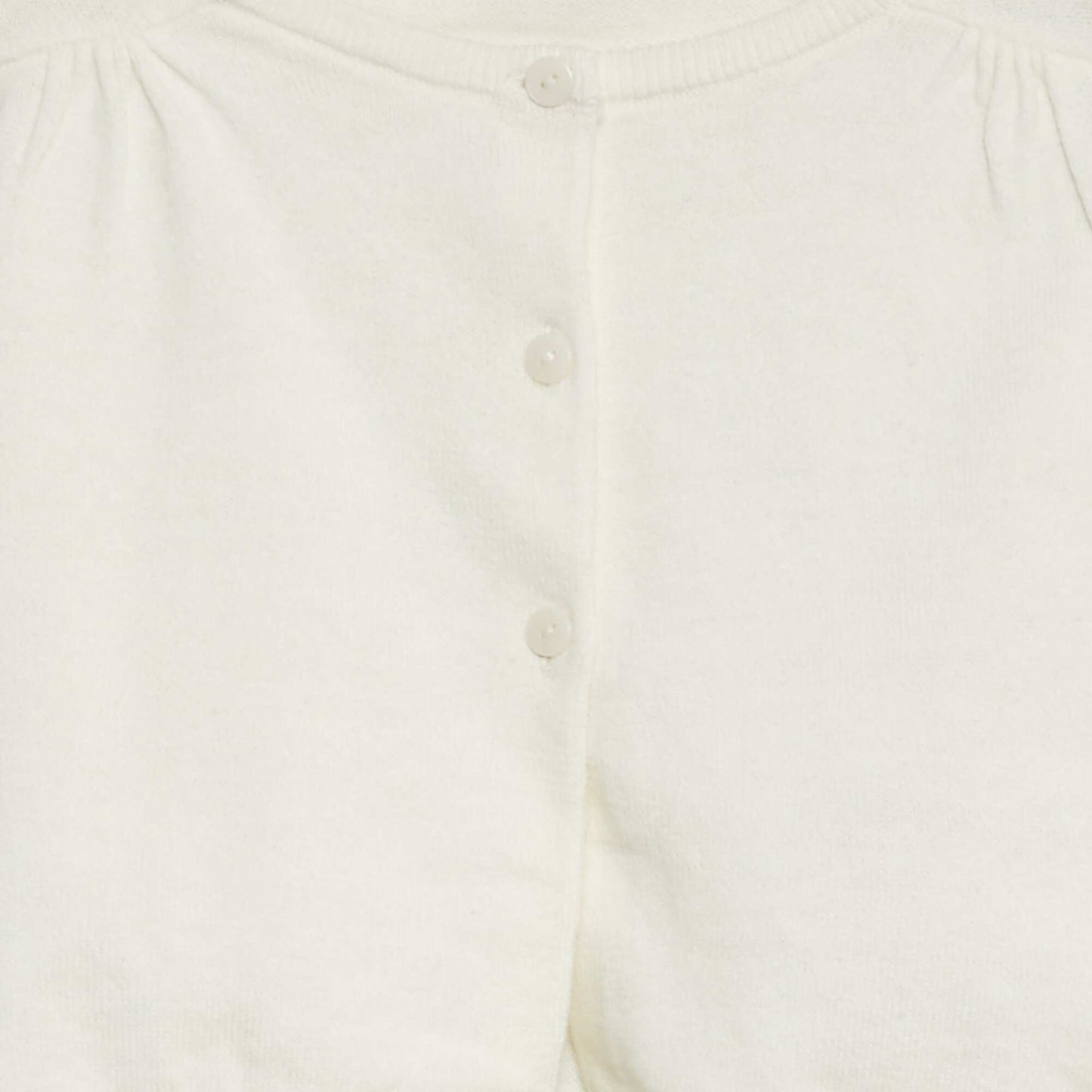 Cropped ribbed bolero WHITE