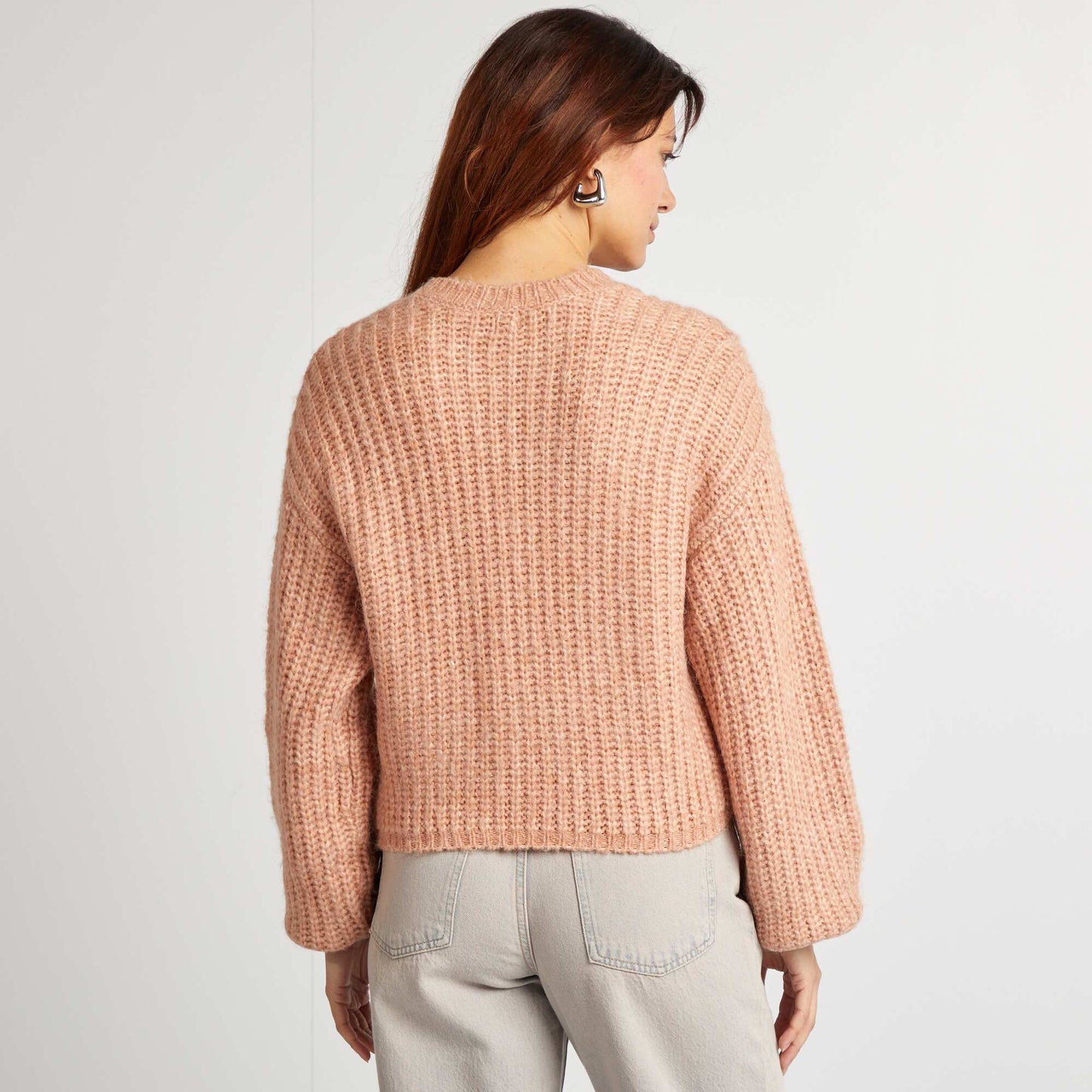 Chunky knit sweater PINK