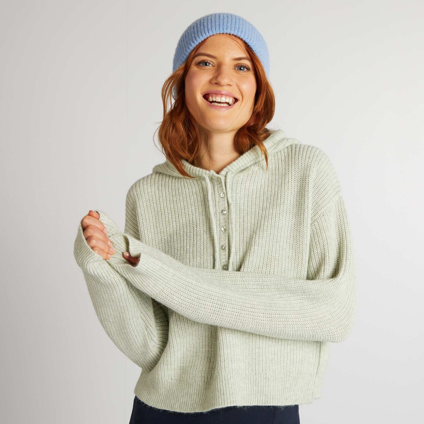 Hooded sweater GREEN