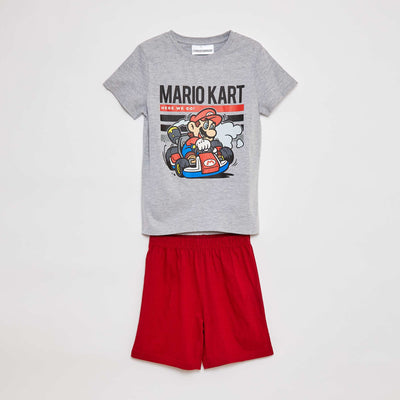 'Super Mario' short pyjamas - 2-piece set GREY